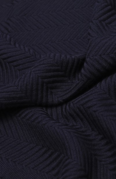 Шерстяной шарф GIORGIO ARMANI темно-синего цвета по цене 41450 руб., арт. GM004125/AF28885, фото 3 Шерстяной шарф GIORGIO ARMANI, арт. GM004125/AF28885, фото 3