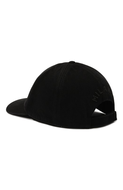 Хлопковая бейсболка Dolce & Gabbana GH873Z/GI527 Чёрный  GH873Z/GI527 Фото 3