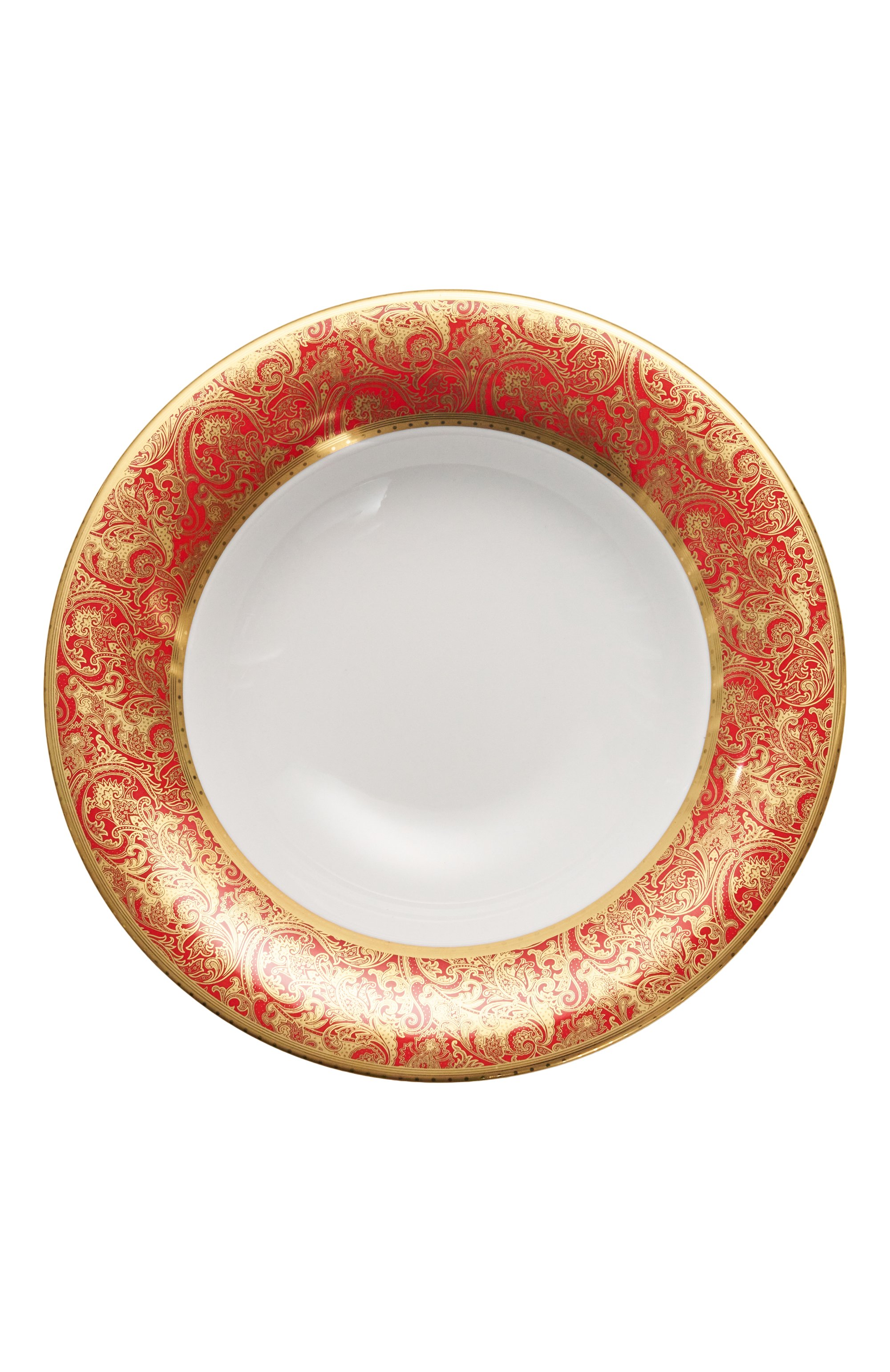Тарелка суповая velin red STEFANO RICCI красного цвета по цене 51500 руб., арт. 0PF001/VELIN6/C. 1036, фото 2 Тарелка суповая velin red STEFANO RICCI, арт. 0PF001/VELIN6/C. 1036, фото 2