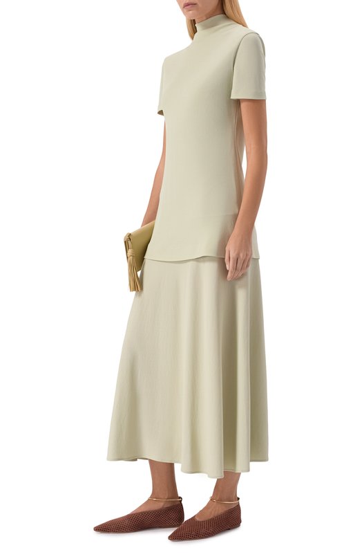 Замшевые балетки Jil Sander J15WZ0038/P7587 Коричневый  J15WZ0038/P7587 Фото 3