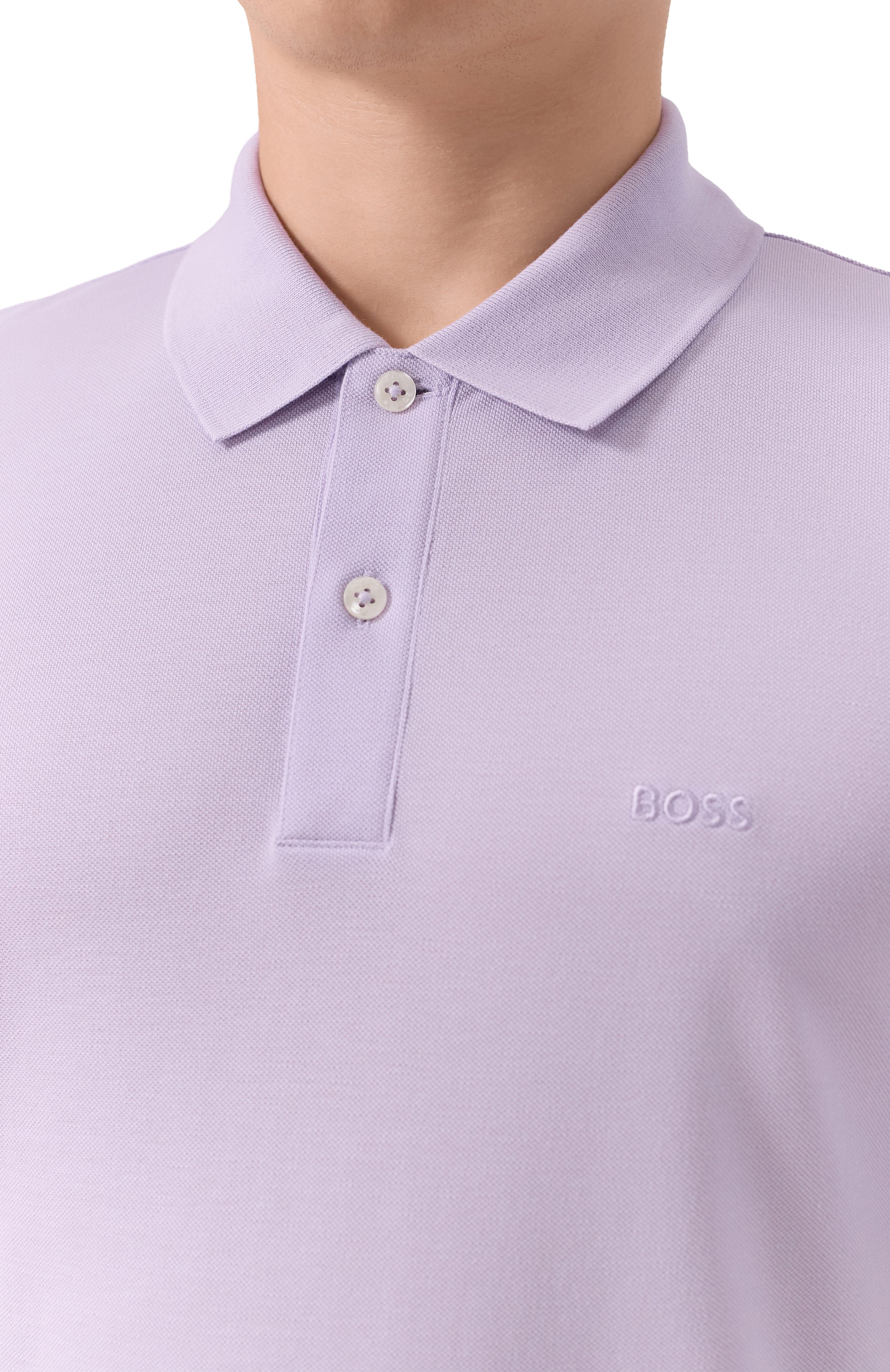 Хлопковое поло BOSS, арт. 50468362, фото 5