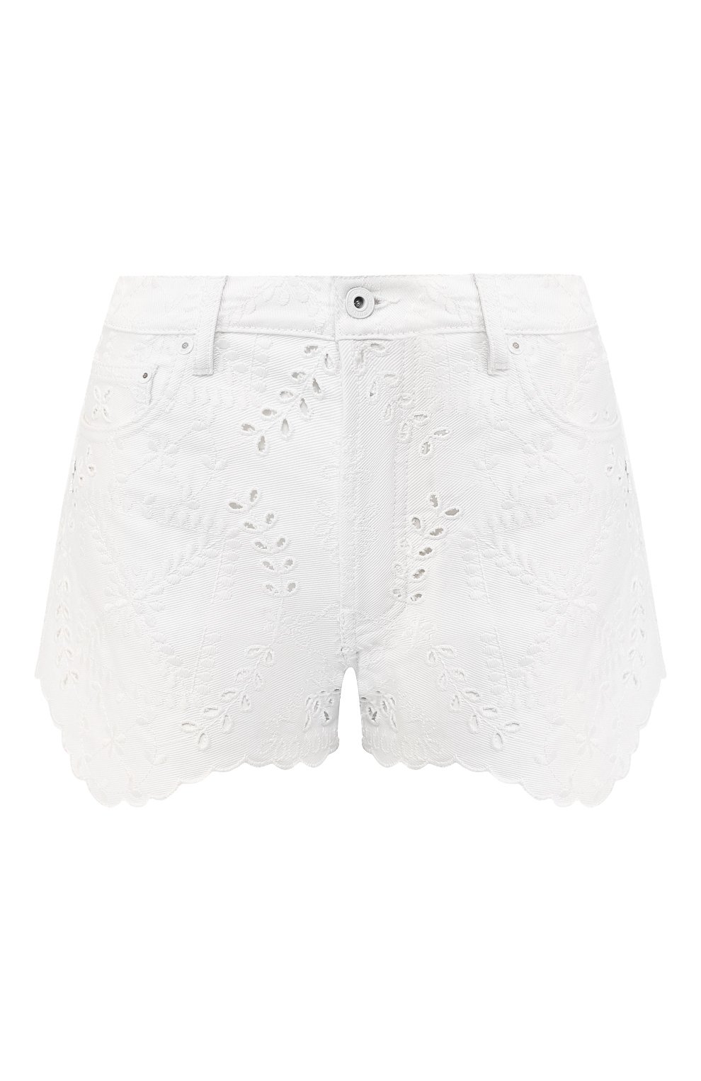 Хлопковые шорты OFF-WHITE белого цвета по цене 67900 руб., арт. 0WYC002S19D620510101, фото 1 Хлопковые шорты OFF-WHITE, арт. 0WYC002S19D620510101, фото 1