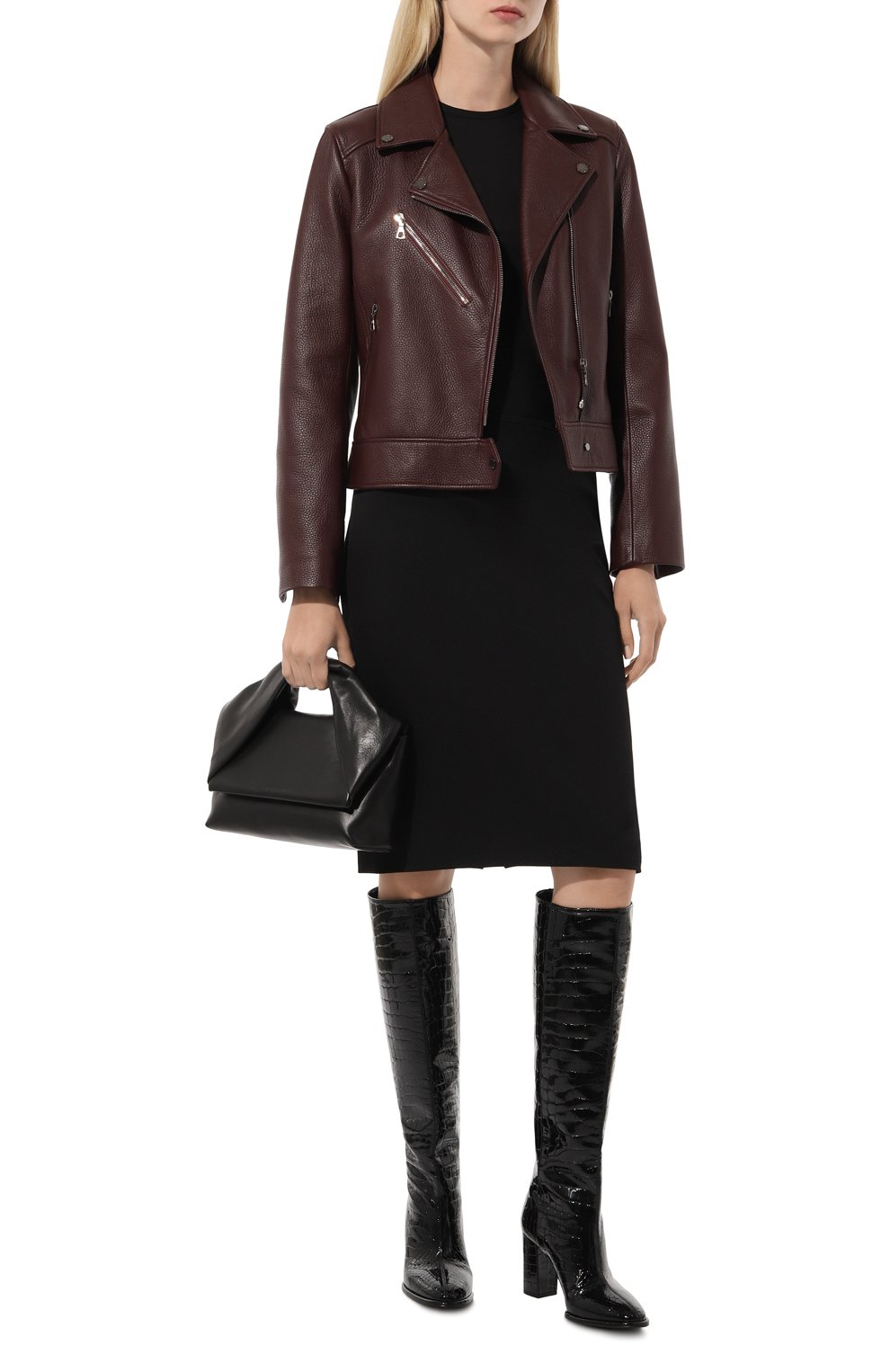 Кожаная куртка MASLOV бордового цвета по цене 187000 руб., арт. K09, фото 2 Кожаная куртка MASLOV, арт. K09, фото 2