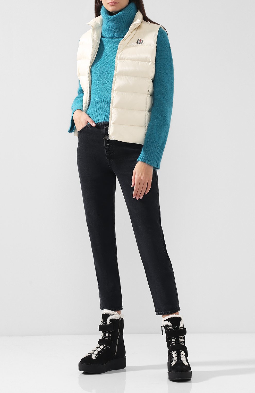 Стеганый жилет на молнии с воротником-стойкой MONCLER, арт. D2-093-48304-05-68950, фото 2