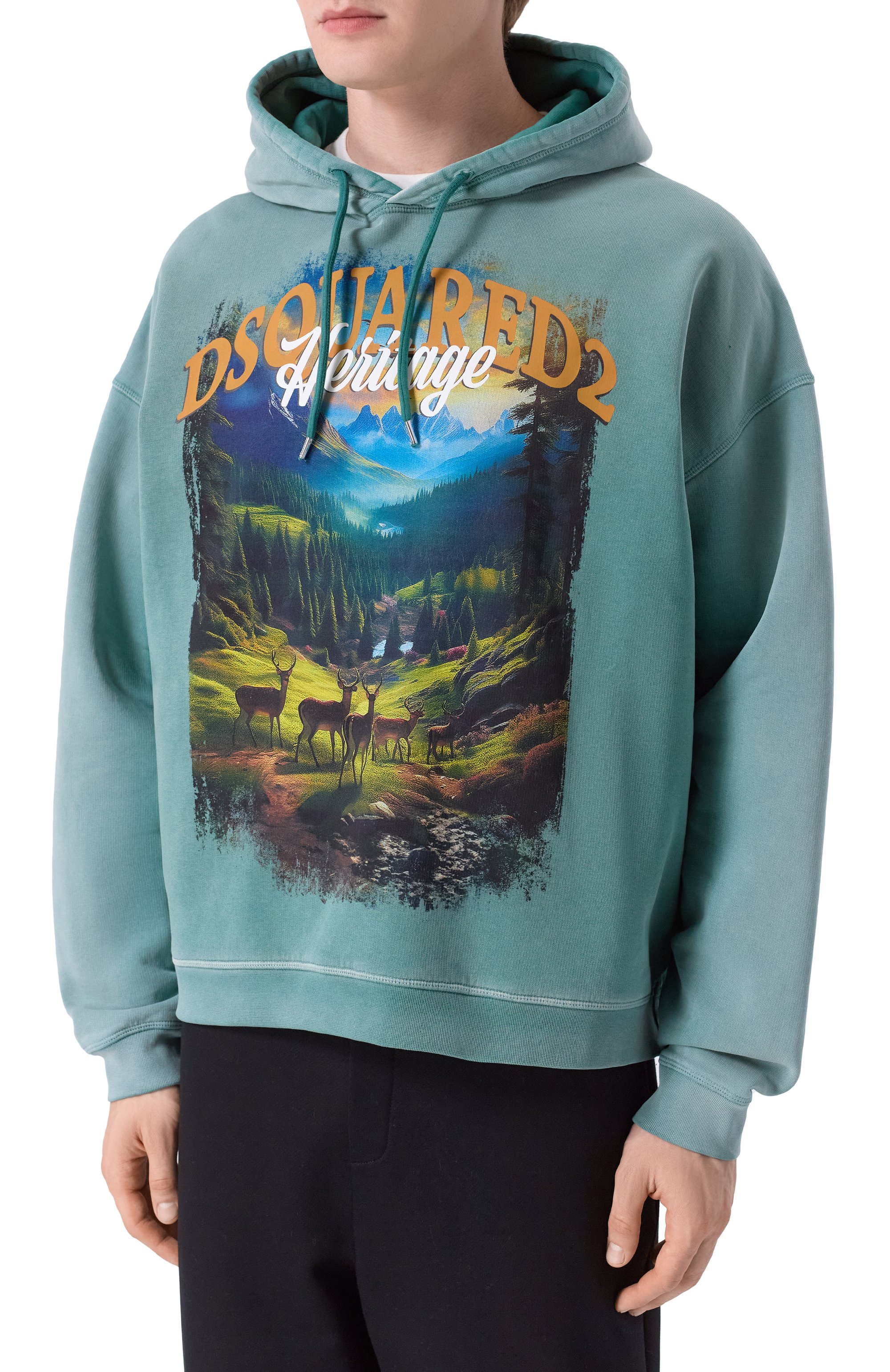 Хлопковое худи DSQUARED2, арт. S74GU0882/S25030, фото 3