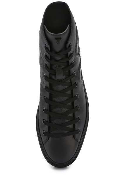 Высокие кожаные кеды с фактурной отделкой GUCCI, арт. 449989/BX030, фото 4