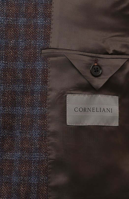 Шерстяной пиджак Corneliani 946008-9416317 Коричневый  946008-9416317 Фото 8