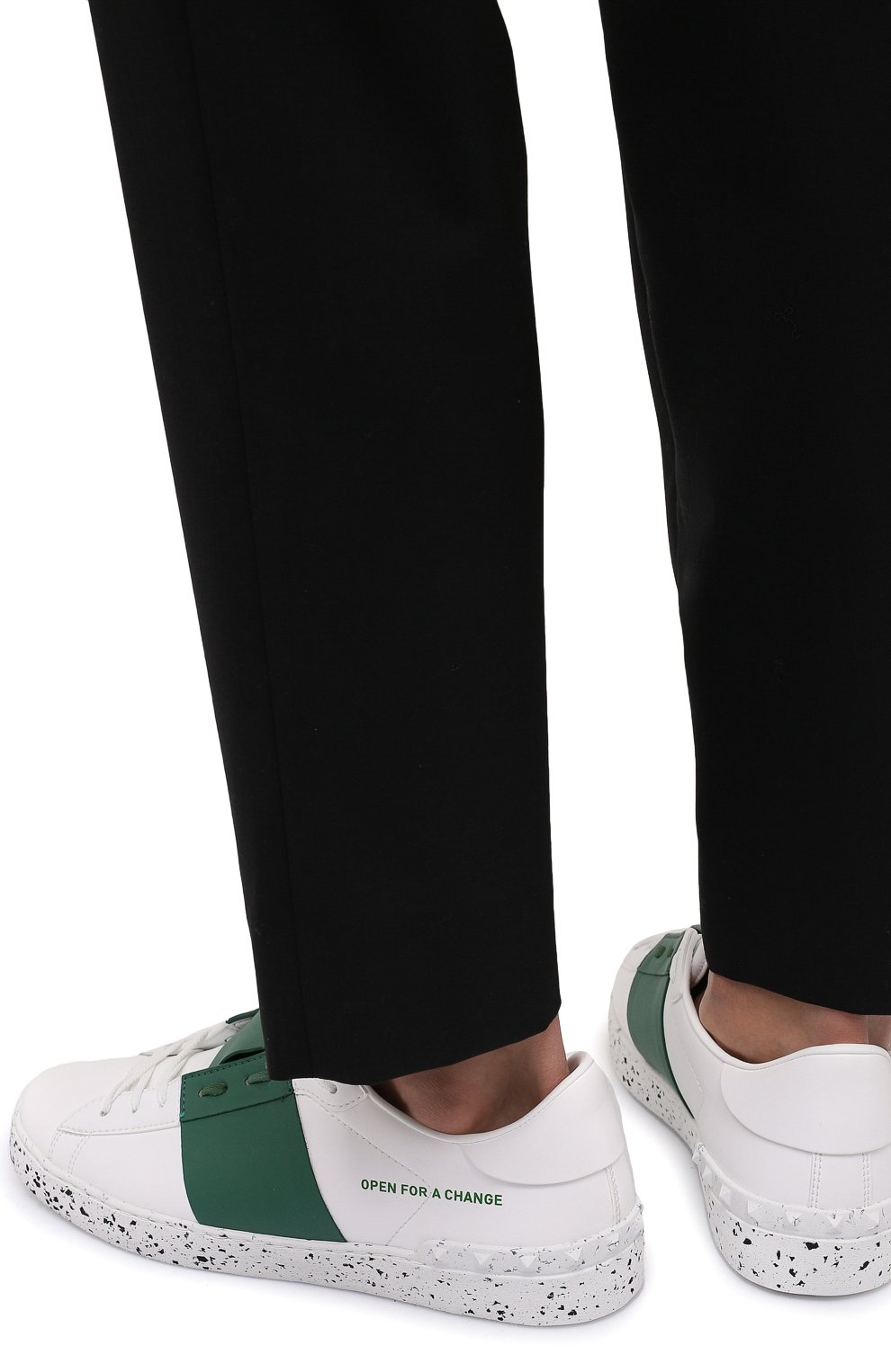 Кеды open VALENTINO зеленого цвета по цене 56800 руб., арт. XY2S0830/PUD, фото 3 Кеды open VALENTINO, арт. XY2S0830/PUD, фото 3