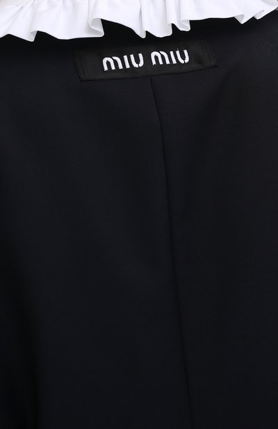 Шерстяной жакет MIU MIU синего цвета по цене 260000 руб., арт. MH1607-D39-F0008, фото 5 Шерстяной жакет MIU MIU, арт. MH1607-D39-F0008, фото 5