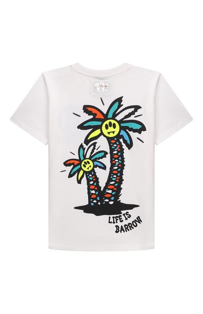 Хлопковая футболка BARROW белого цвета по цене 8895 руб., арт. 033097, фото 2 Хлопковая футболка BARROW, арт. 033097, фото 2