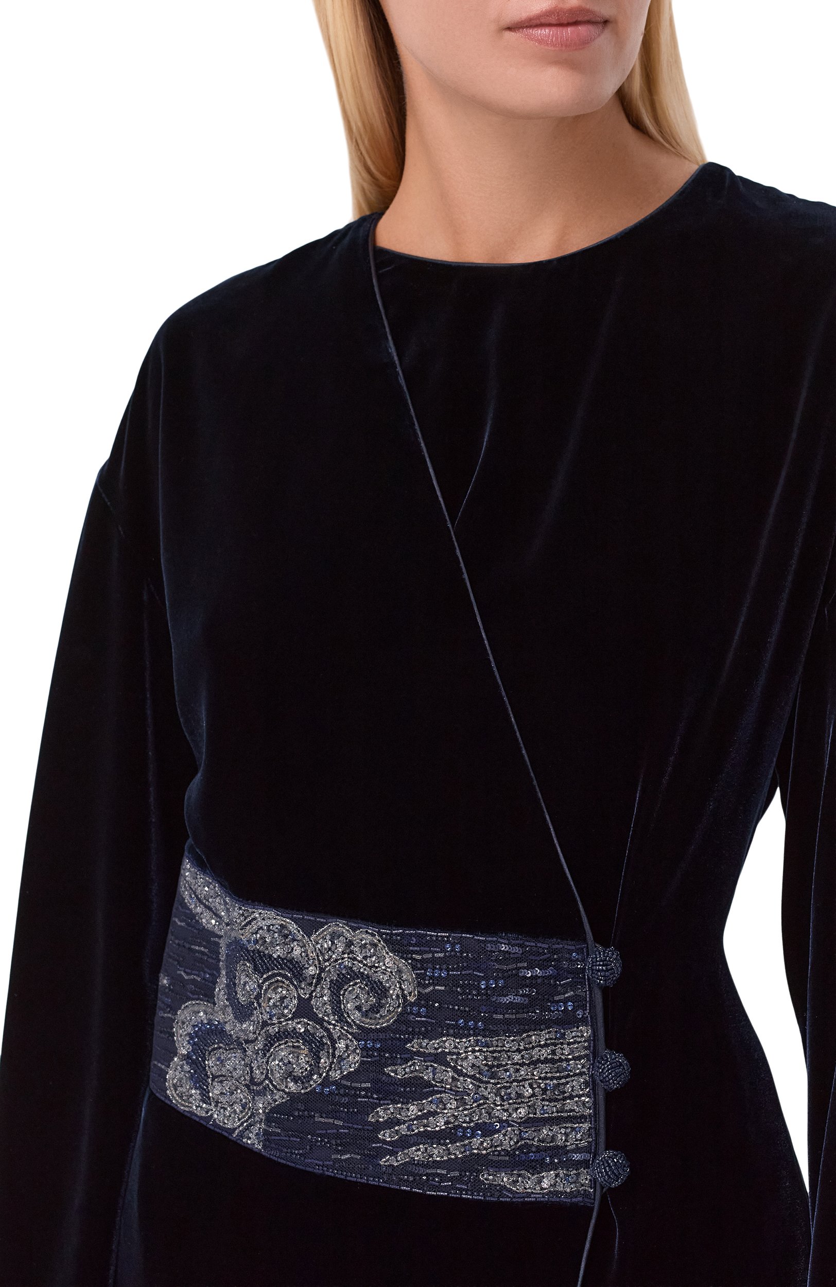 Бархатное платье GIORGIO ARMANI, арт. GW003860/AF29156, фото 4