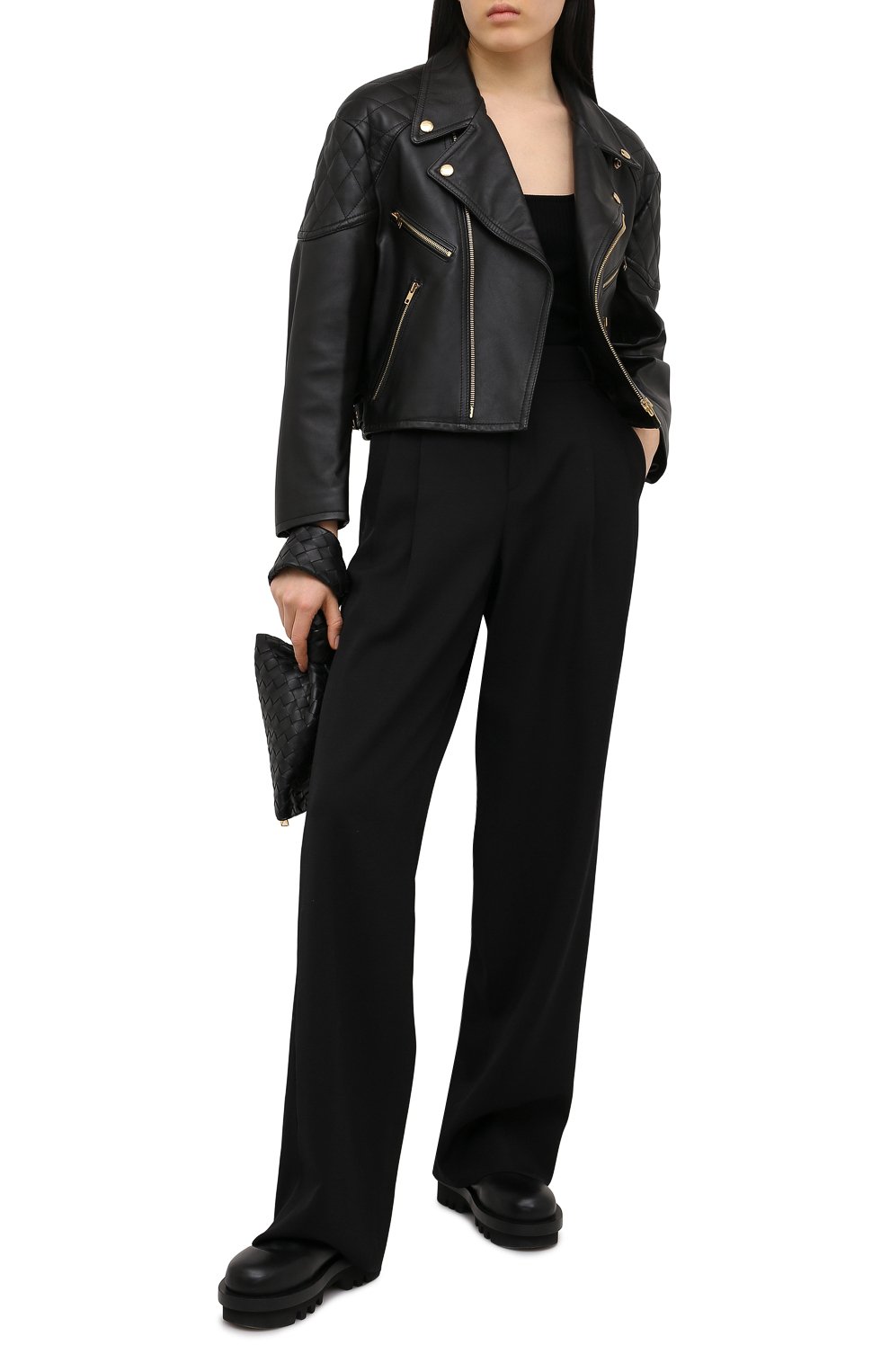 Хлопковая майка BALMAIN черного цвета по цене 29950 руб., арт. VF0AG020/J133, фото 2 Хлопковая майка BALMAIN, арт. VF0AG020/J133, фото 2