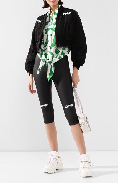 Рубашка из смеси вискозы и шелка OFF-WHITE, арт. 0WGA069R20H150900140, фото 2