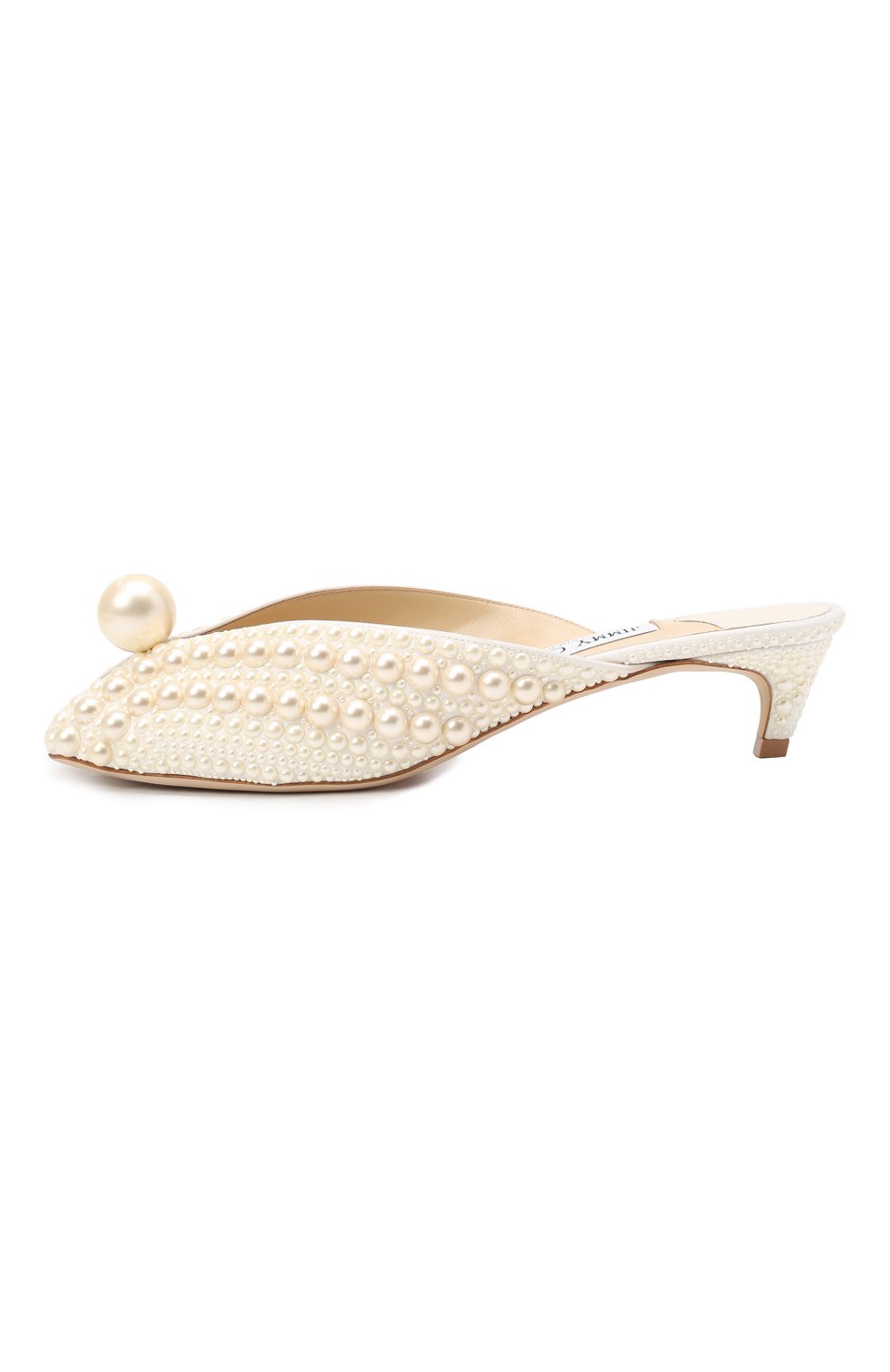 Текстильные мюли samantha 35 JIMMY CHOO молочного цвета по цене 143500 руб., арт. SAMANTHA 35/W0Z, фото 3 Текстильные мюли samantha 35 JIMMY CHOO, арт. SAMANTHA 35/W0Z, фото 3