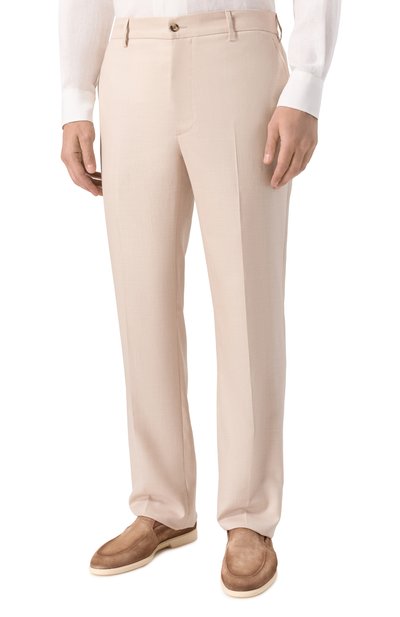 Брюки из шерсти и шелка MVST, арт. M26.CSM.T415/740-W00L/SILK, фото 3