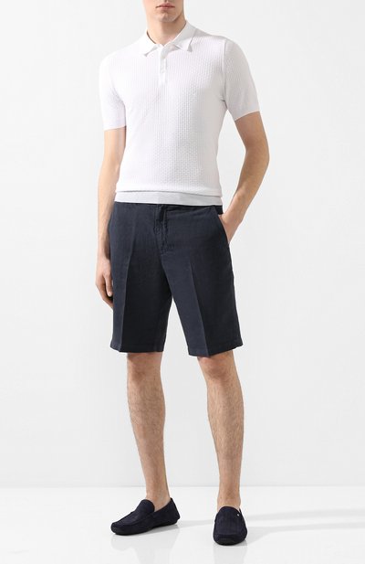 Кожаные мокасины ALDO BRUE темно-синего цвета по цене 33700 руб., арт. AB0010G-NS, фото 2 Кожаные мокасины ALDO BRUE, арт. AB0010G-NS, фото 2