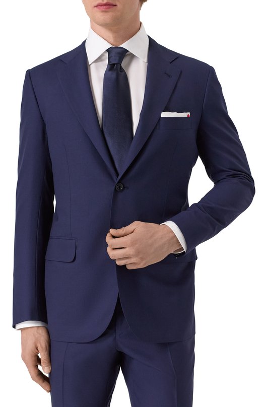 Шерстяной костюм Kiton UA81K0633E07 Синий  UA81K0633E07 Фото 3