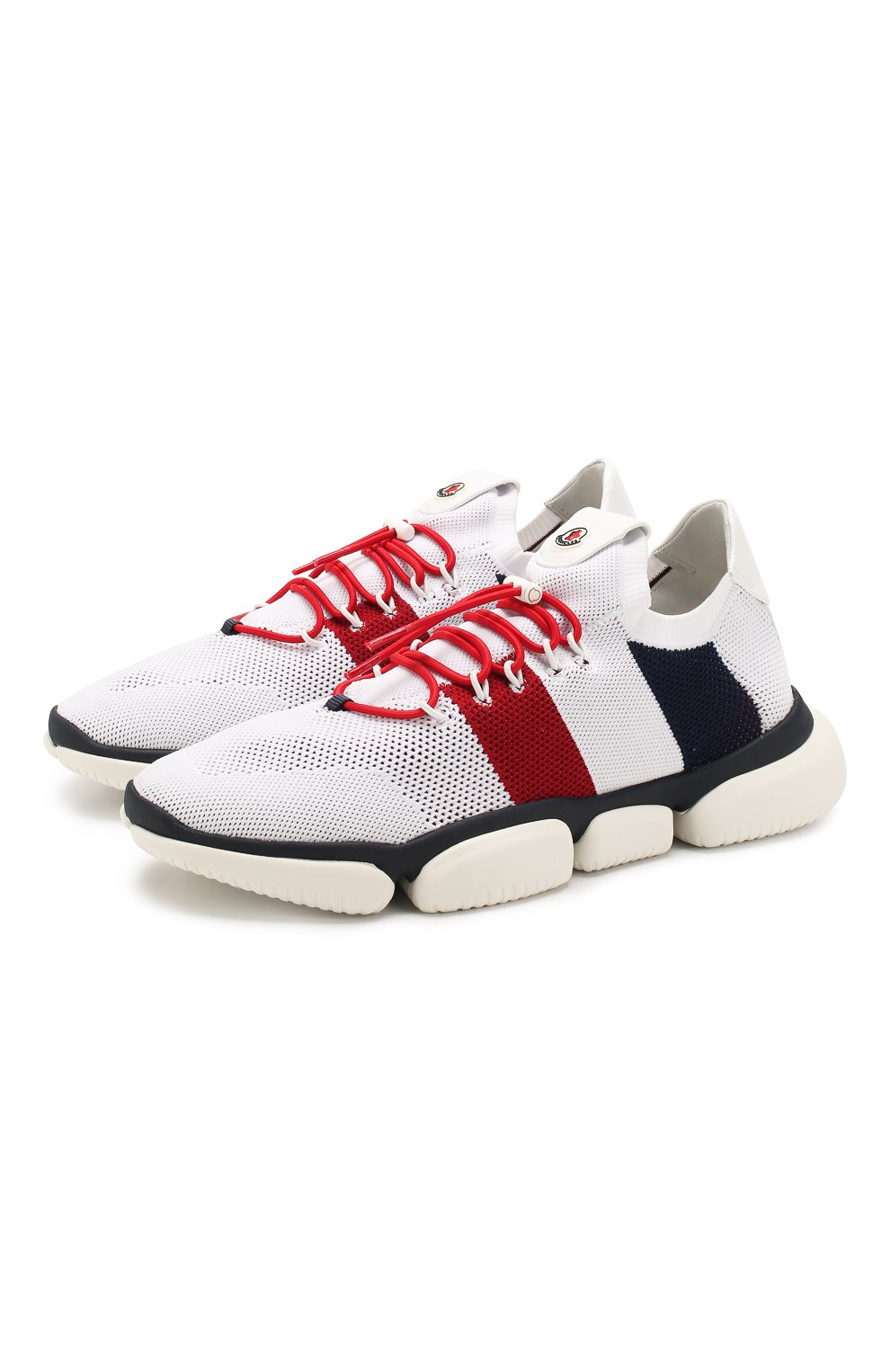 Мужские текстильные кроссовки bubble sneaker MONCLER белого цвета, арт. F1-09A-4M702-40-01A6H | Фото 1 (Материал внешний: Текстиль; Материал внутренний: Натуральная кожа; Материал сплава: Проставлено; Материал утеплителя: Без утеплителя; Подошва: Массивная; Драгоценные камни: Проставлено; Стили: Спорт)