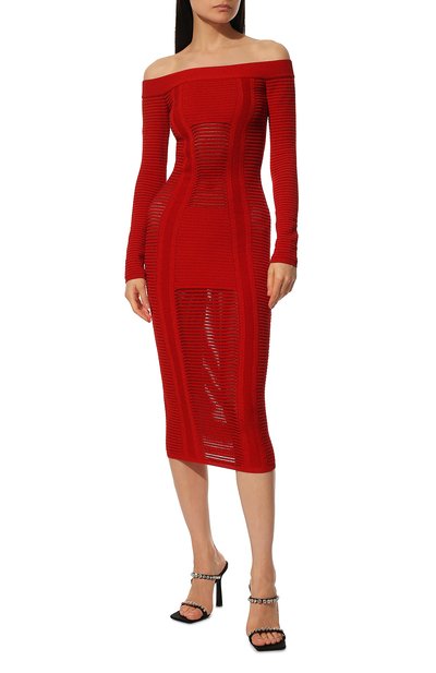 Платье из вискозы BALMAIN, арт. XF0RL113/KB60, фото 2