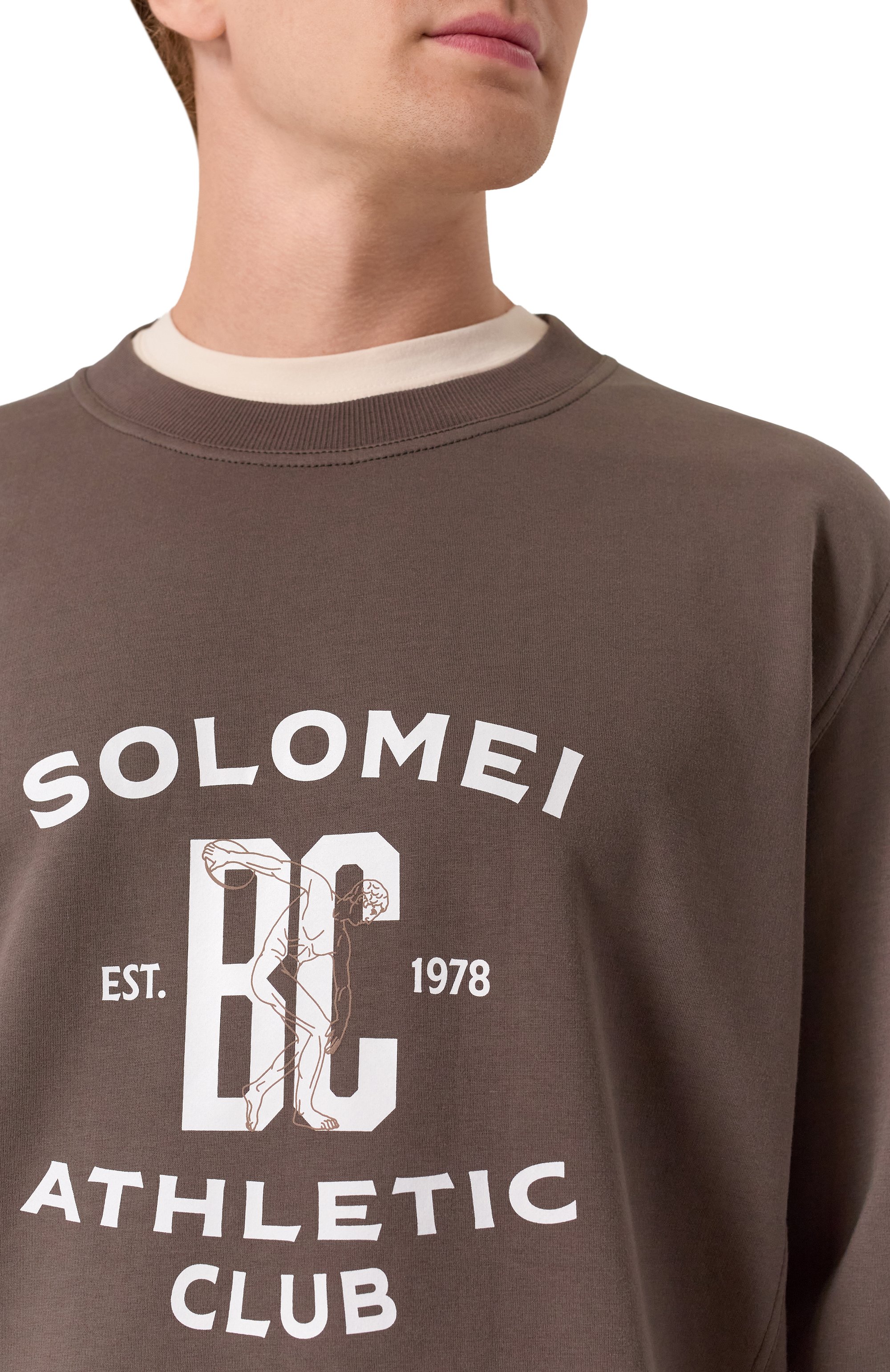 Хлопковый свитшот BRUNELLO CUCINELLI, арт. MW8633380G, фото 5