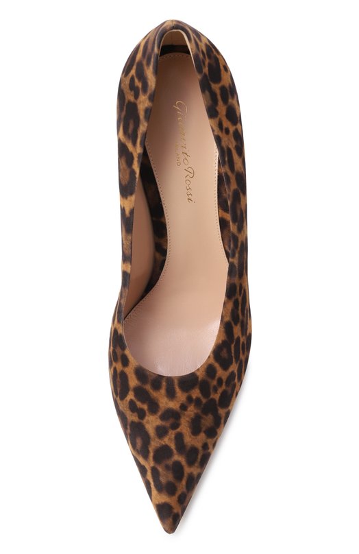 Замшевые туфли Robbie 85 Gianvito Rossi G22277.85RIC.CMDALLP Леопардовый  G22277.85RIC.CMDALLP Фото 6