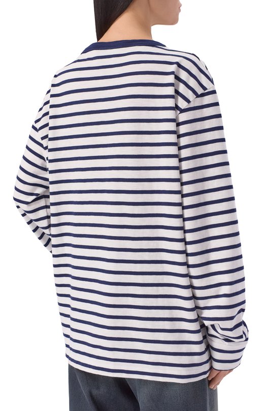 Хлопковый лонгслив Dsquared2 S75GD0514/D20107 Белый  S75GD0514/D20107 Фото 4