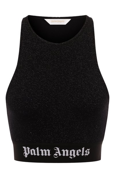 Женский топ из вискозы и шерсти PALM ANGELS, арт. PWHT001F24KNI001