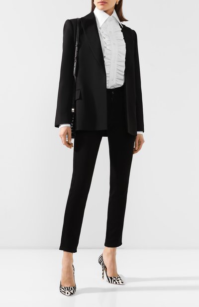 Хлопковая рубашка SAINT LAURENT, арт. 614790/Y227W, фото 2