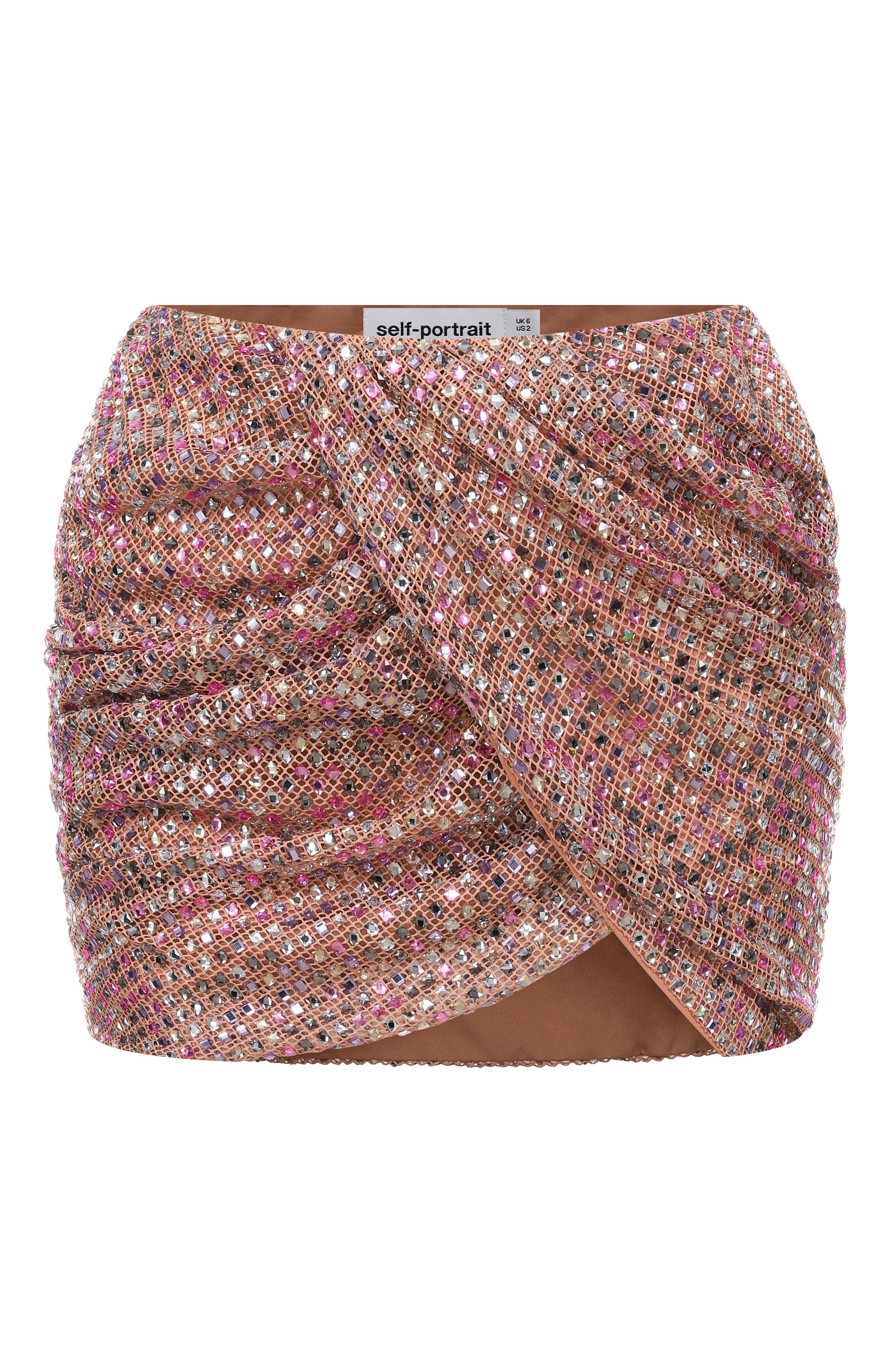 Юбка с отделкой стразами SELF-PORTRAIT, арт. RS26553SKMU, фото 1