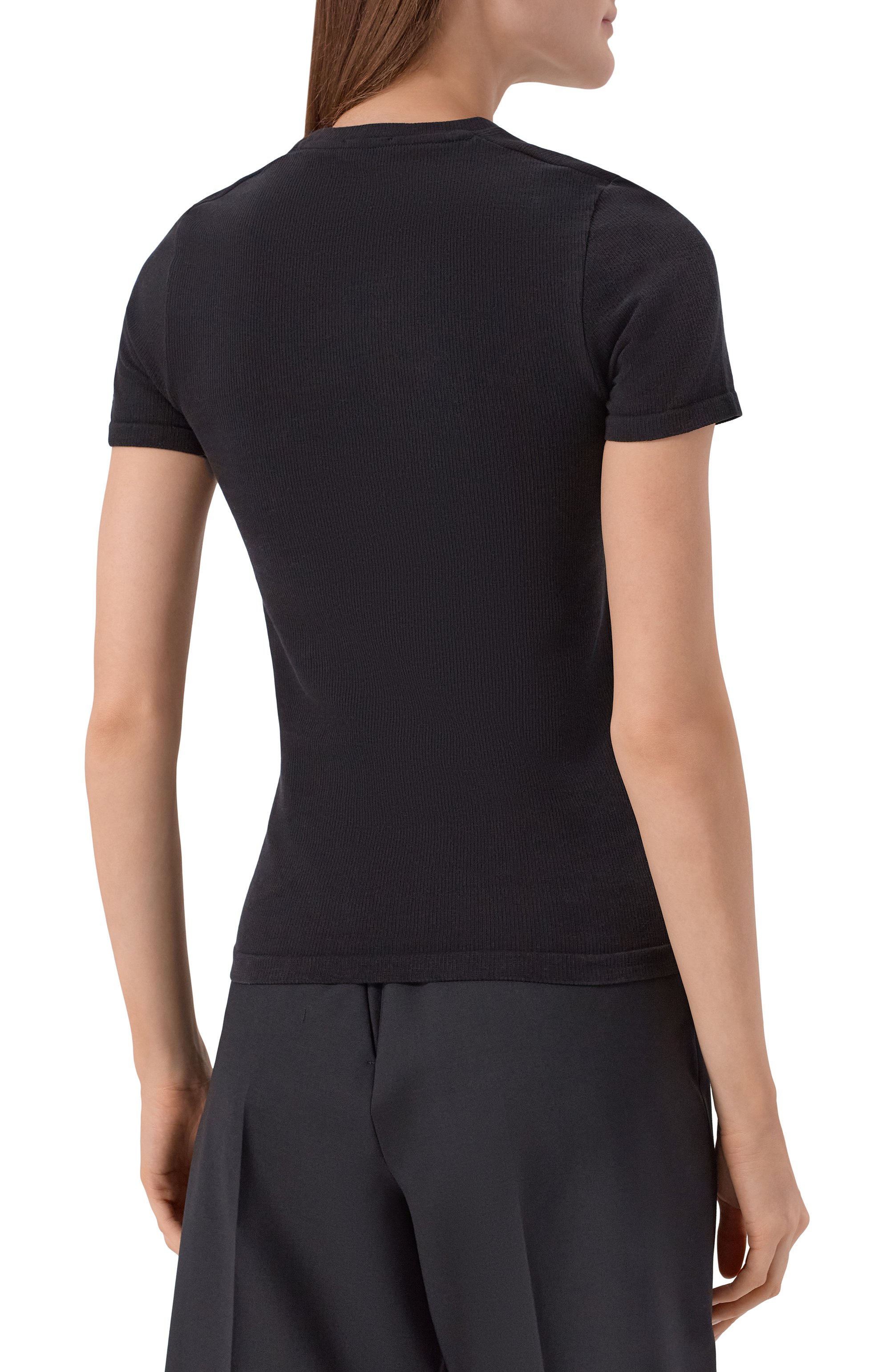 Хлопковая футболка MM6, арт. MKMU40010, фото 4