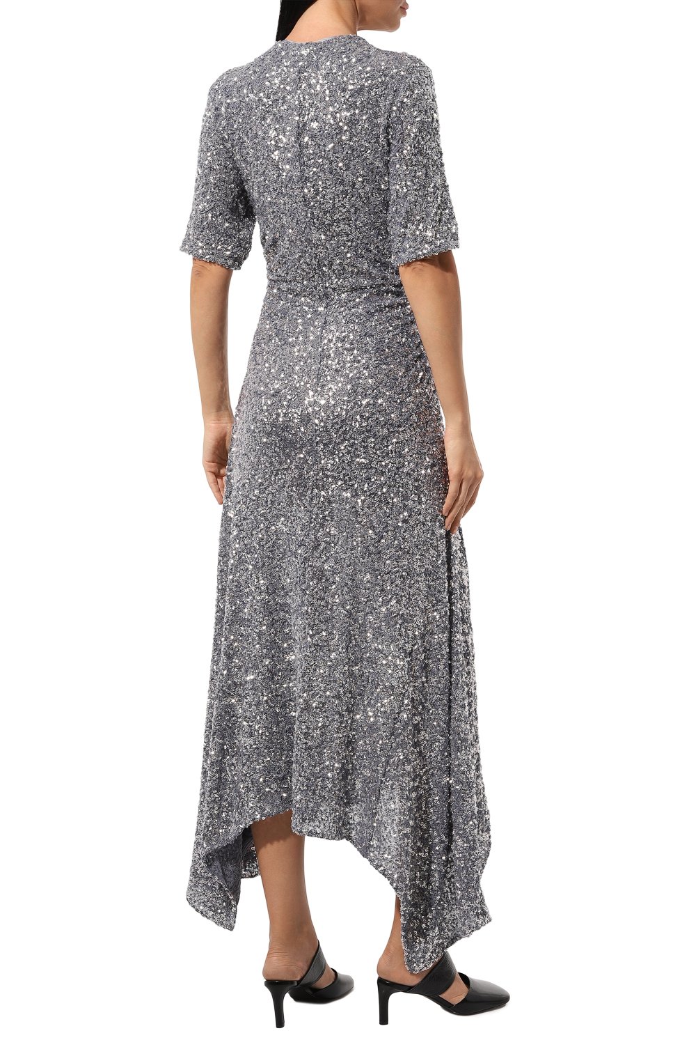 Платье с отделкой пайетками GANNI, арт. F9246/6740, фото 4