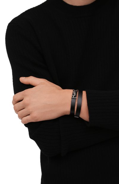 Кожаный браслет SAINT LAURENT, арт. 646558/0IH0E, фото 2