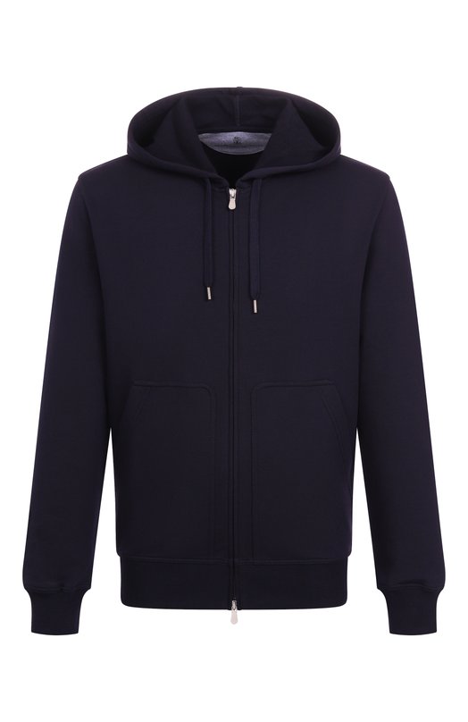 Хлопковая толстовка Brunello Cucinelli MW8639069G Синий MW8639069G