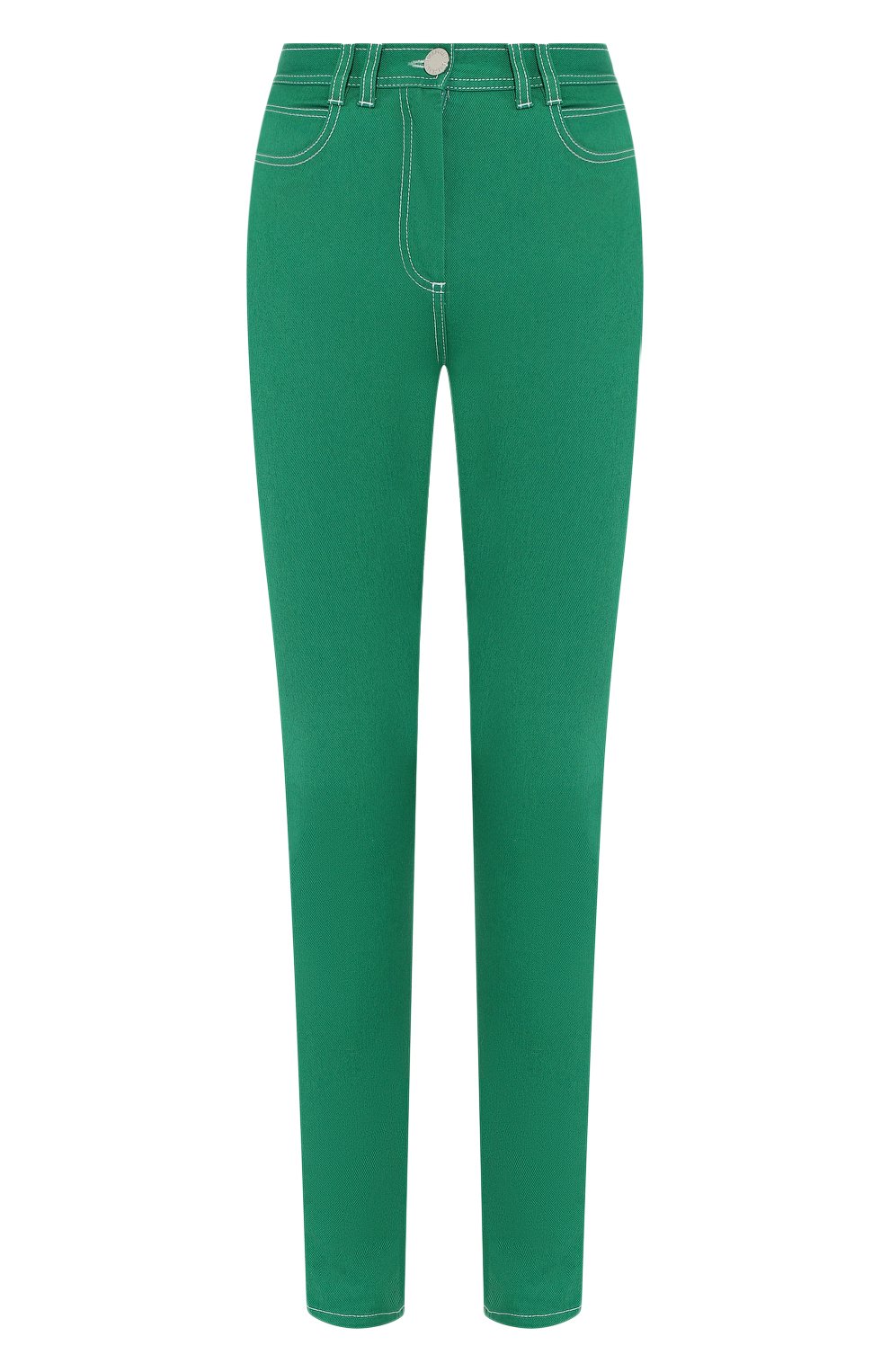 Джинсы BALMAIN зеленого цвета по цене 77950 руб., арт. TF05460/D022, фото 1 Джинсы BALMAIN, арт. TF05460/D022, фото 1