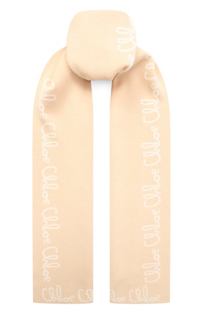 Шарф из хлопка и шерсти CHLOÉ, арт. C20674