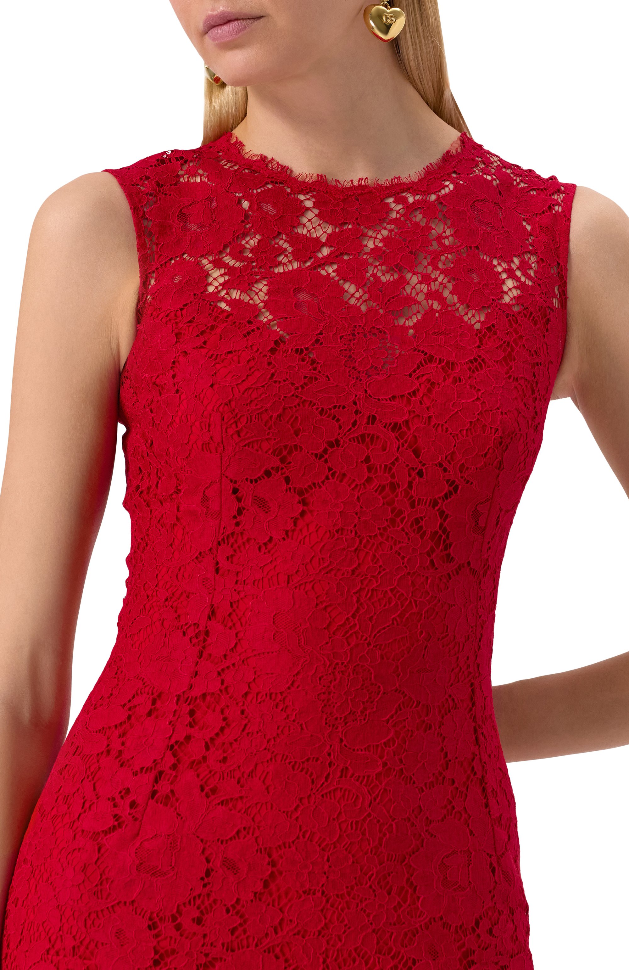 Платье из хлопка и вискозы DOLCE & GABBANA, арт. F6TJTT/HLMII, фото 5