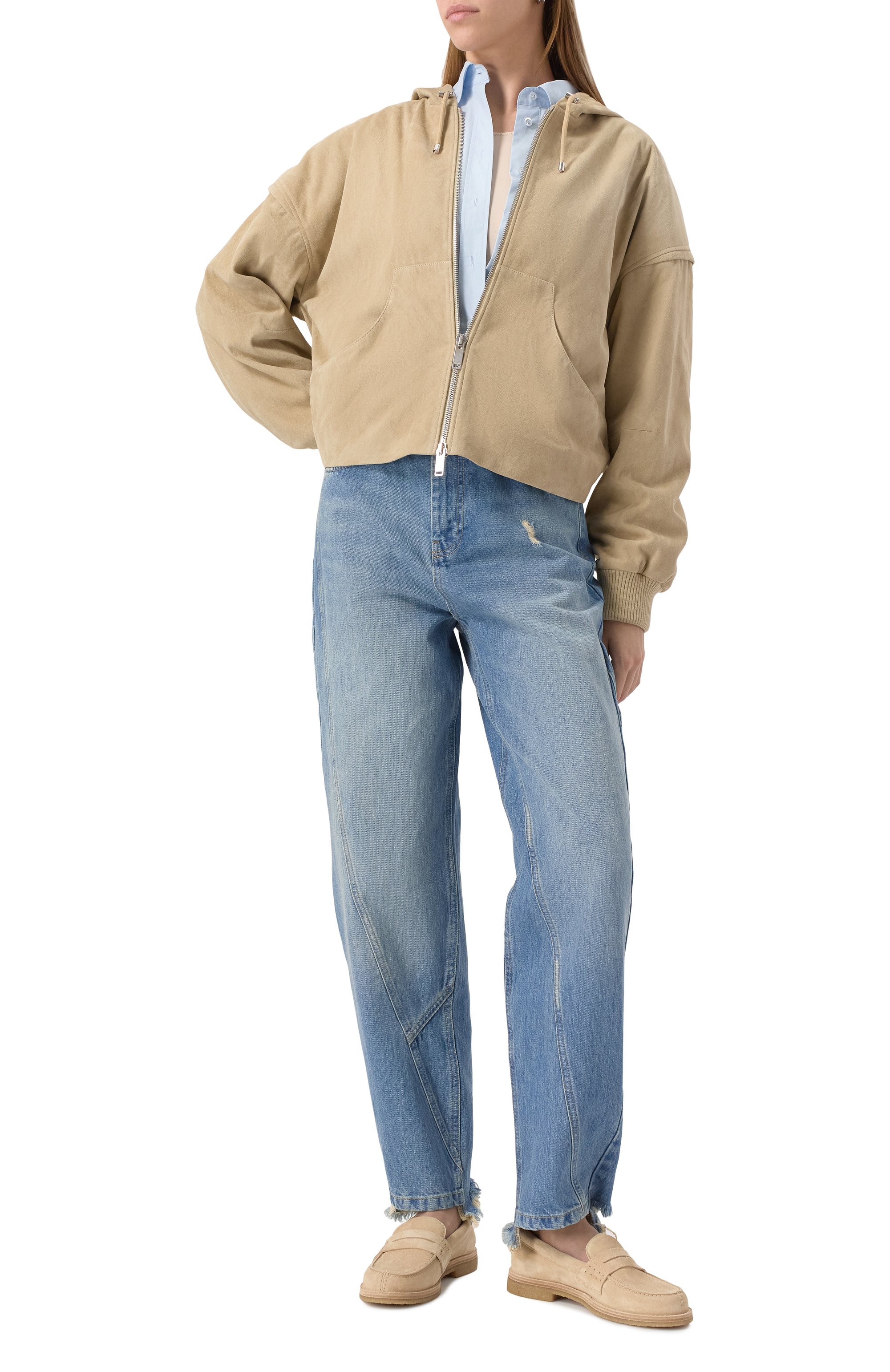 Замшевые лоферы jerry GOLDEN GOOSE DELUXE BRAND, арт. GWF00868.F006923, фото 2