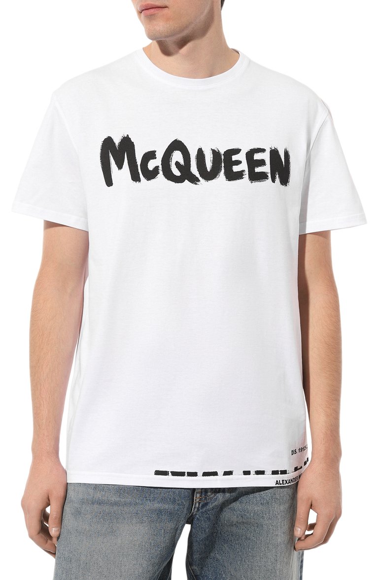 Хлопковая футболка ALEXANDER MCQUEEN, арт. 622104/QTZ57, фото 1