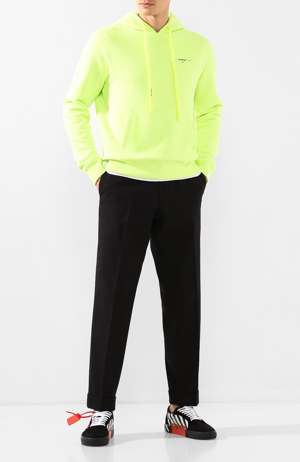 Хлопковое худи OFF-WHITE, арт. 0MBB034R20D250176210, фото 2