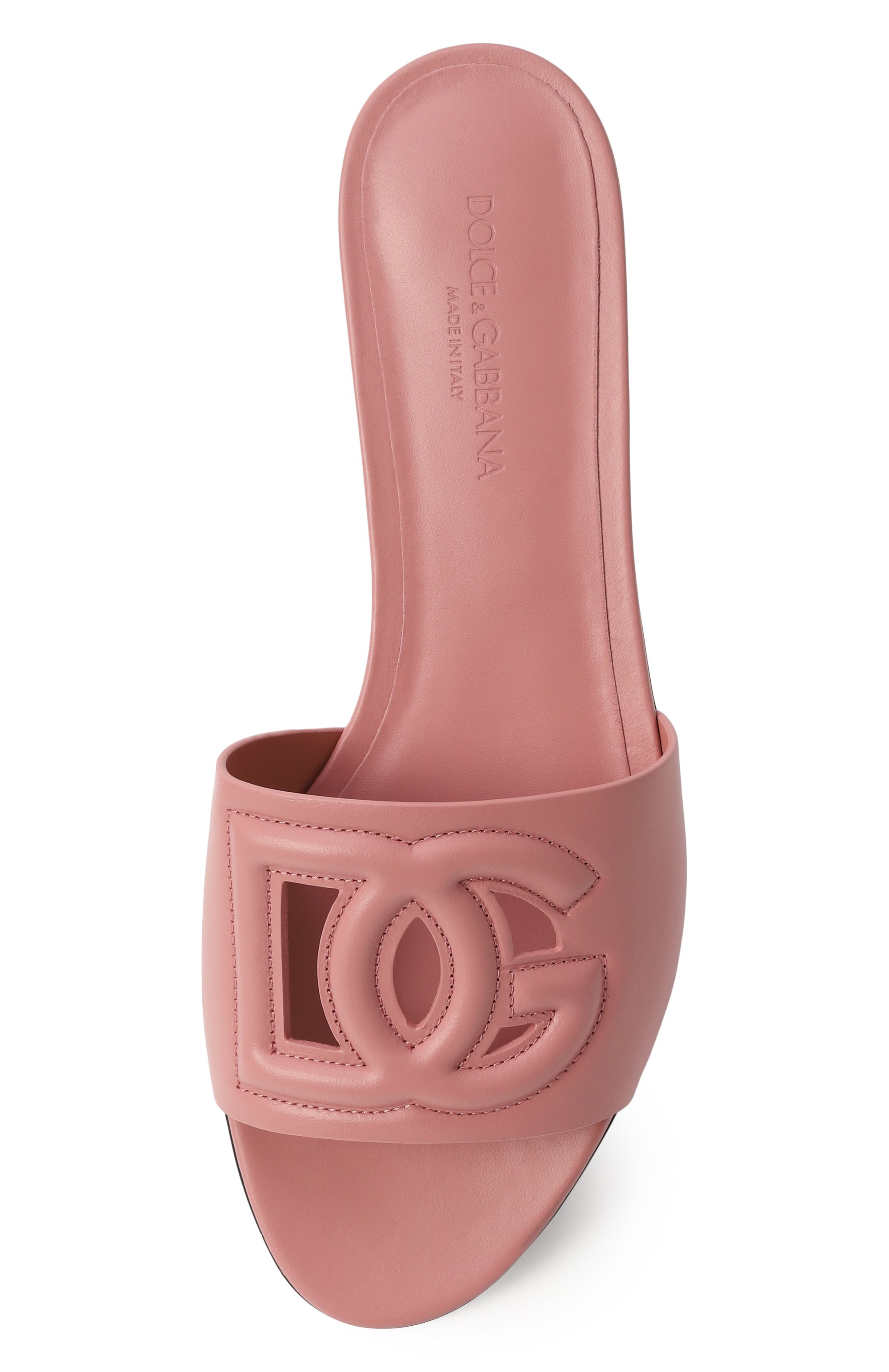 Кожаные шлепанцы bianca DOLCE & GABBANA, арт. CQ0436/AY329, фото 6