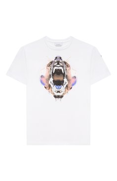 Детская хлопковая футболка MARCELO BURLON KIDS OF MILAN белого цвета, арт. 21E/B/MB/1110/0010/8-14Y | Фото 1 (Материал внешний: Хлопок; Рукава: Короткие; Региональные ограничения белый список (Axapta Mercury): RU; Мальчики Кросс-КТ: Футболка-одежда; Материал сплава: Проставлено; Драгоценные камни: Проставлено; Ростовка одежда: 10 - 11 лет | 140 - 146см, 12 лет | 152 см, 13 - 15 лет | 158 см, 8 лет | 128 см)