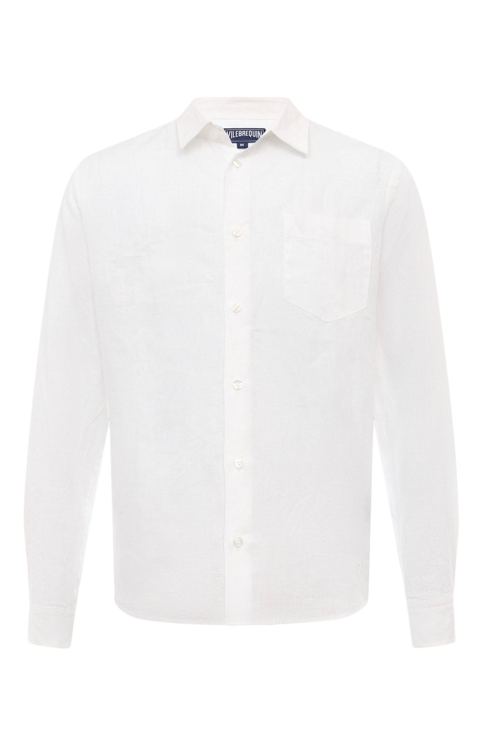 Льняная рубашка VILEBREQUIN белого цвета по цене 35100 руб., арт. CRSU3U00/010, фото 1 Льняная рубашка VILEBREQUIN, арт. CRSU3U00/010, фото 1