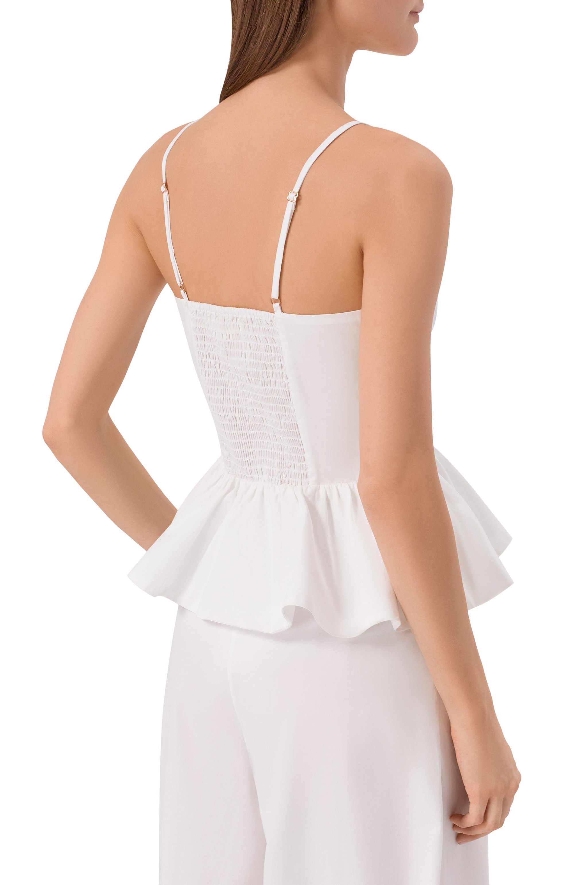 Хлопковый топ DANAME белого цвета по цене 27050 руб., арт. 726SS7842P, фото 4 Хлопковый топ DANAME, арт. 726SS7842P, фото 4