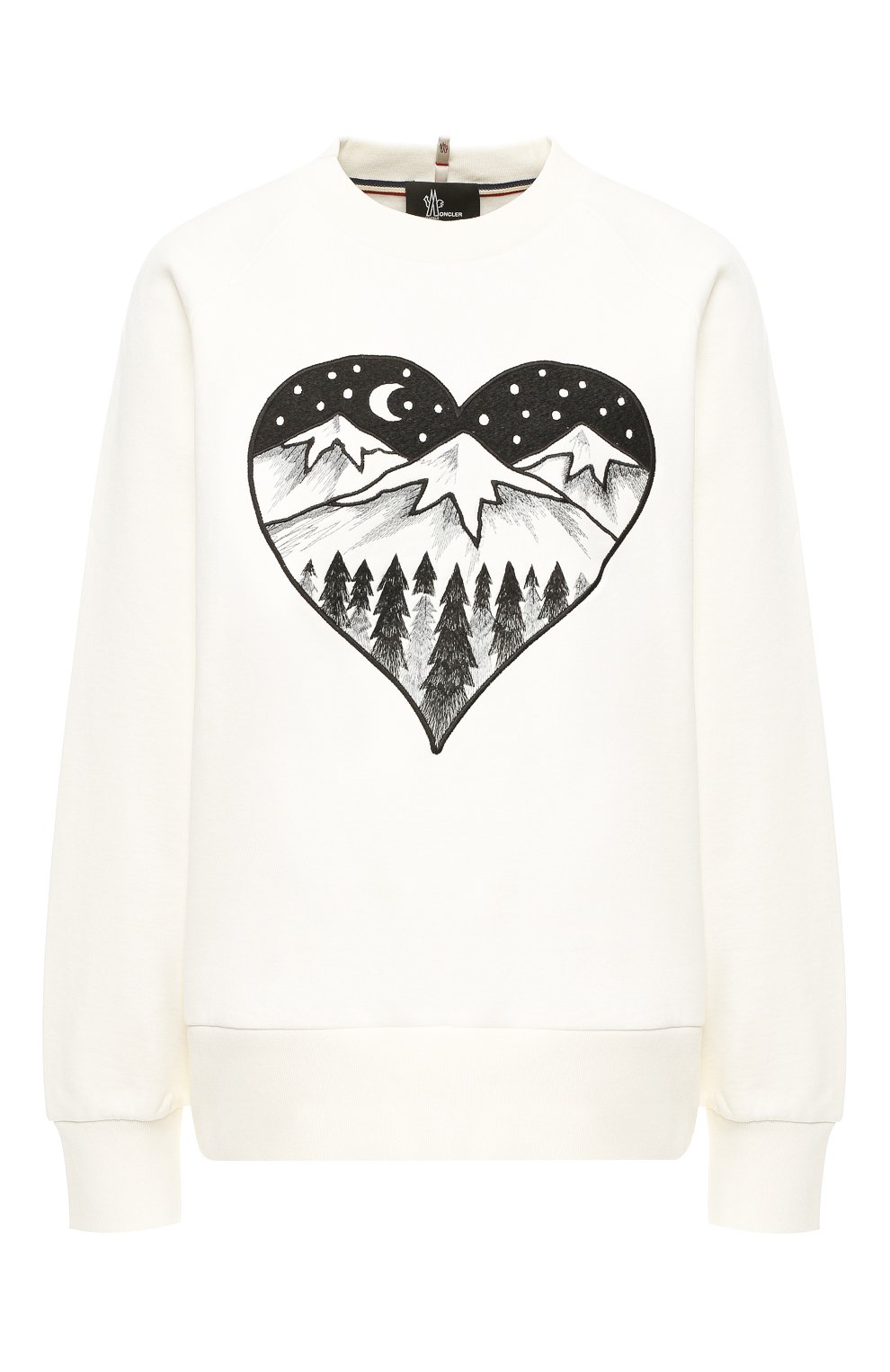 Хлопковый пуловер MONCLER GRENOBLE белого цвета по цене 35800 руб., арт. D2-098-80506-50-80426, фото 1 Хлопковый пуловер MONCLER GRENOBLE, арт. D2-098-80506-50-80426, фото 1