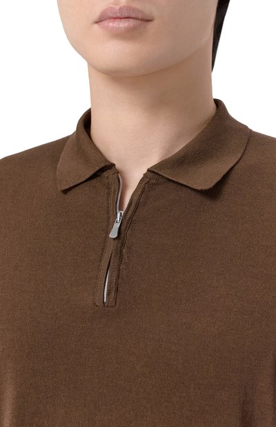 Поло из шелка и хлопка ANDREA CAMPAGNA, арт. M5425-1031, фото 5