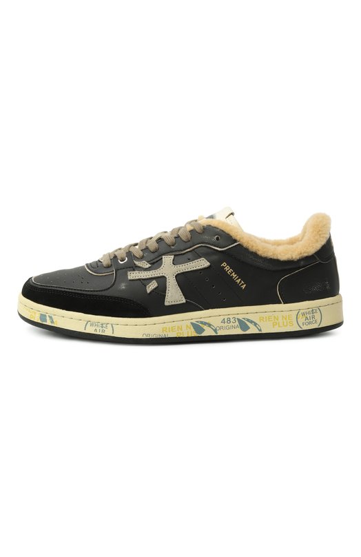 Кожаные кеды Bskt Clay Premiata BSKT CLAY/VAR 6909M Чёрный  BSKT CLAY/VAR 6909M Фото 4