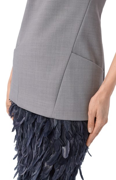 Топ DRIES VAN NOTEN серого цвета по цене 135000 руб., арт. 010747/3206, фото 5 Топ DRIES VAN NOTEN, арт. 010747/3206, фото 5