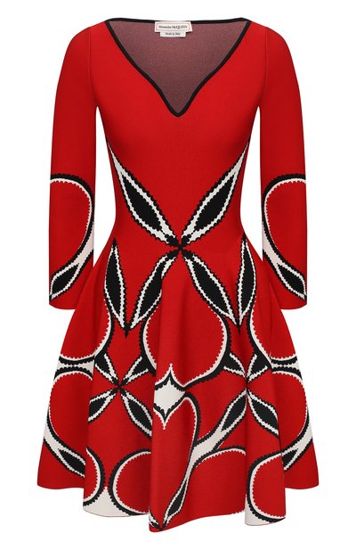 Женское платье из вискозы ALEXANDER MCQUEEN, арт. 641909/Q1ARX