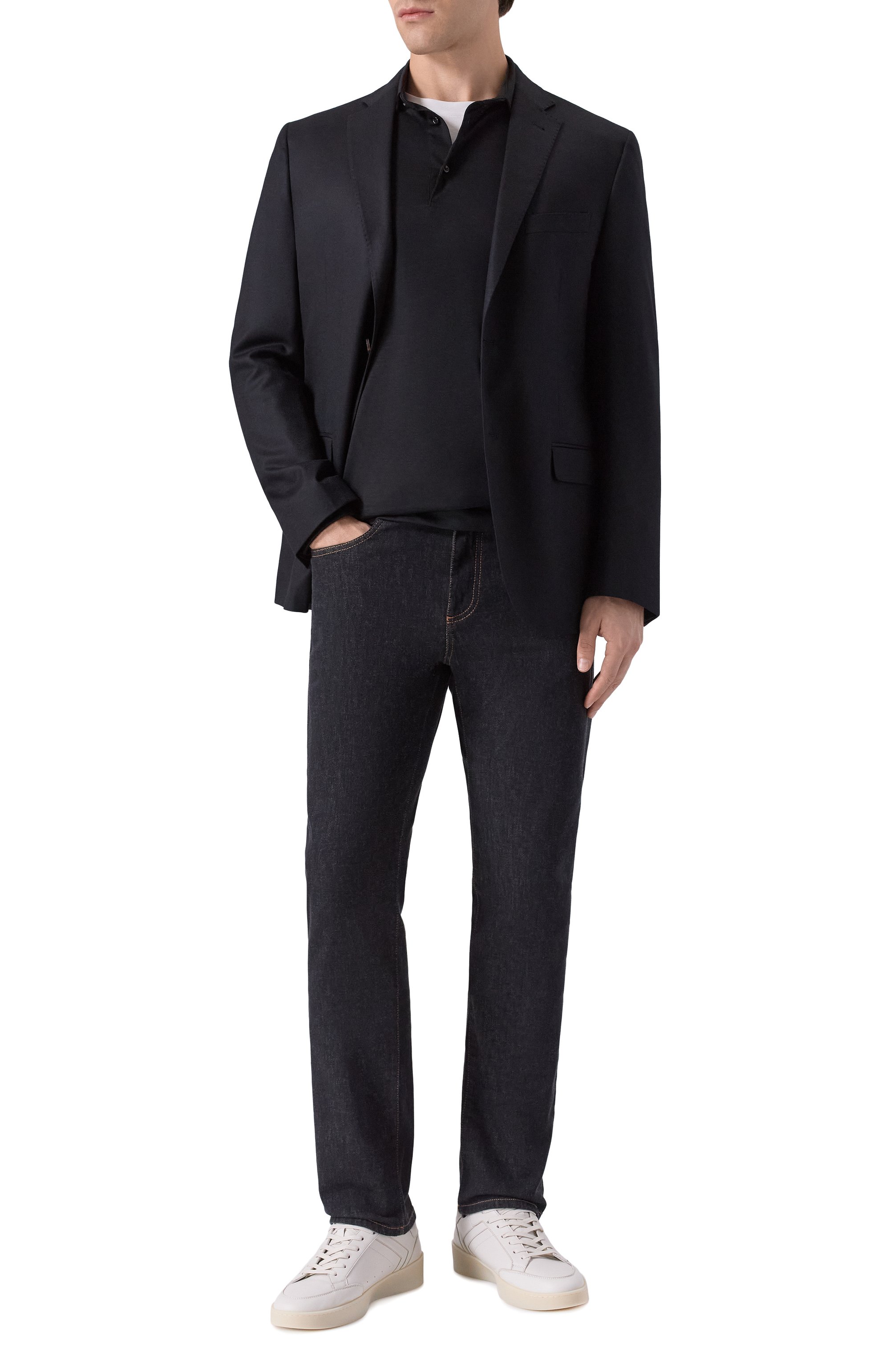 Шерстяное поло CAPOBIANCO черного цвета по цене 44000 руб., арт. 19M611.JE00., фото 2 Шерстяное поло CAPOBIANCO, арт. 19M611.JE00., фото 2