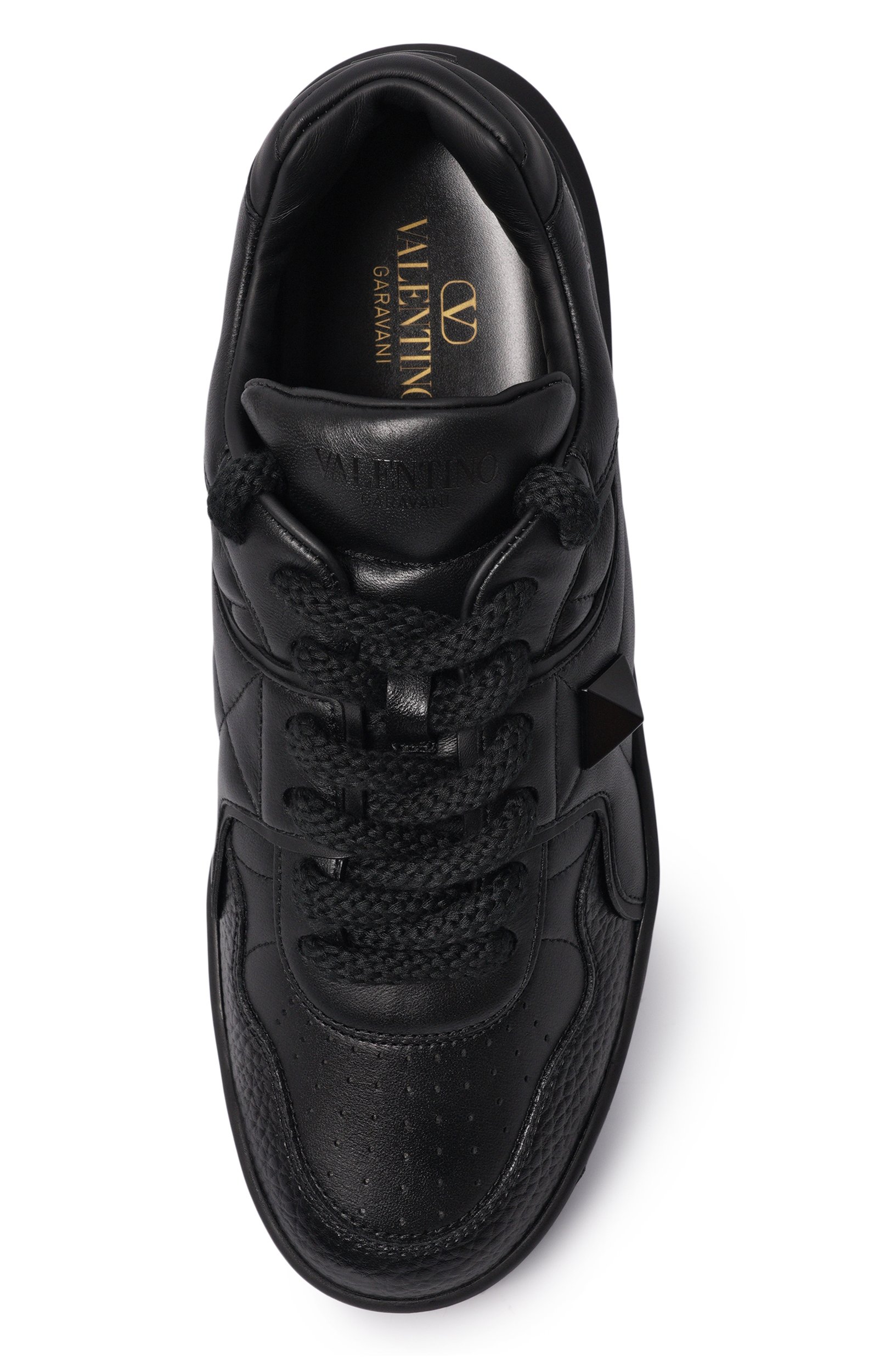 Кожаные кеды one stud xl VALENTINO черного цвета по цене 117500 руб., арт. 9Y2S0G37/XTM, фото 5 Кожаные кеды one stud xl VALENTINO, арт. 9Y2S0G37/XTM, фото 5